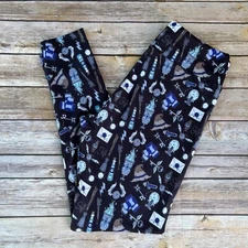 Harry Potter Hogwarts RAVENCLAW House Women's Leggings OS One Size 2-12