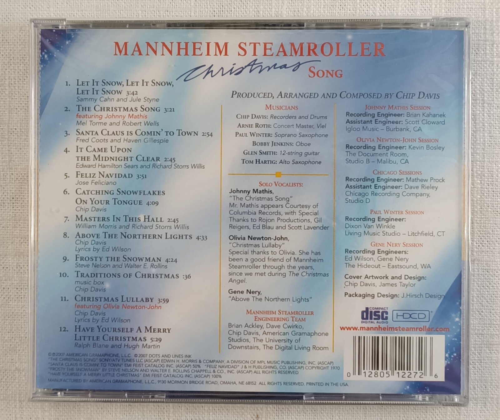 Christmas Song by Mannheim Steamroller CD 2007 12805122726 | eBay