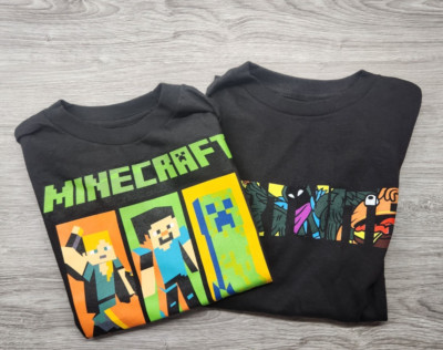 NWOT Fortnite and Minecraft T-Shirts Medium (8) Lot of 2