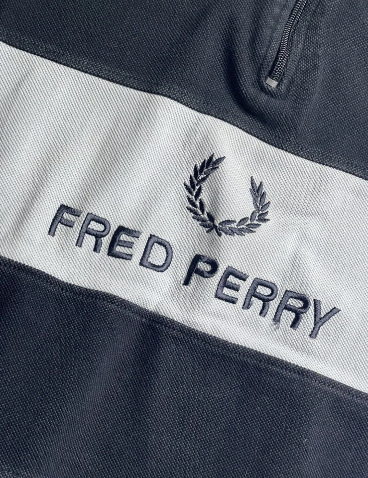 Media cremallera vintage a rayas Fred Perry Foto 3 de 4