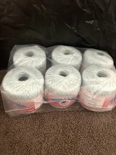 6 Americas Best Country Cotton Sz 10 Crochet Thread Lt. Aqua - New
