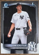 Bowman Chrome 2025 Cam Schlittler #BCP-166 New York Yankees Prospects Rookie