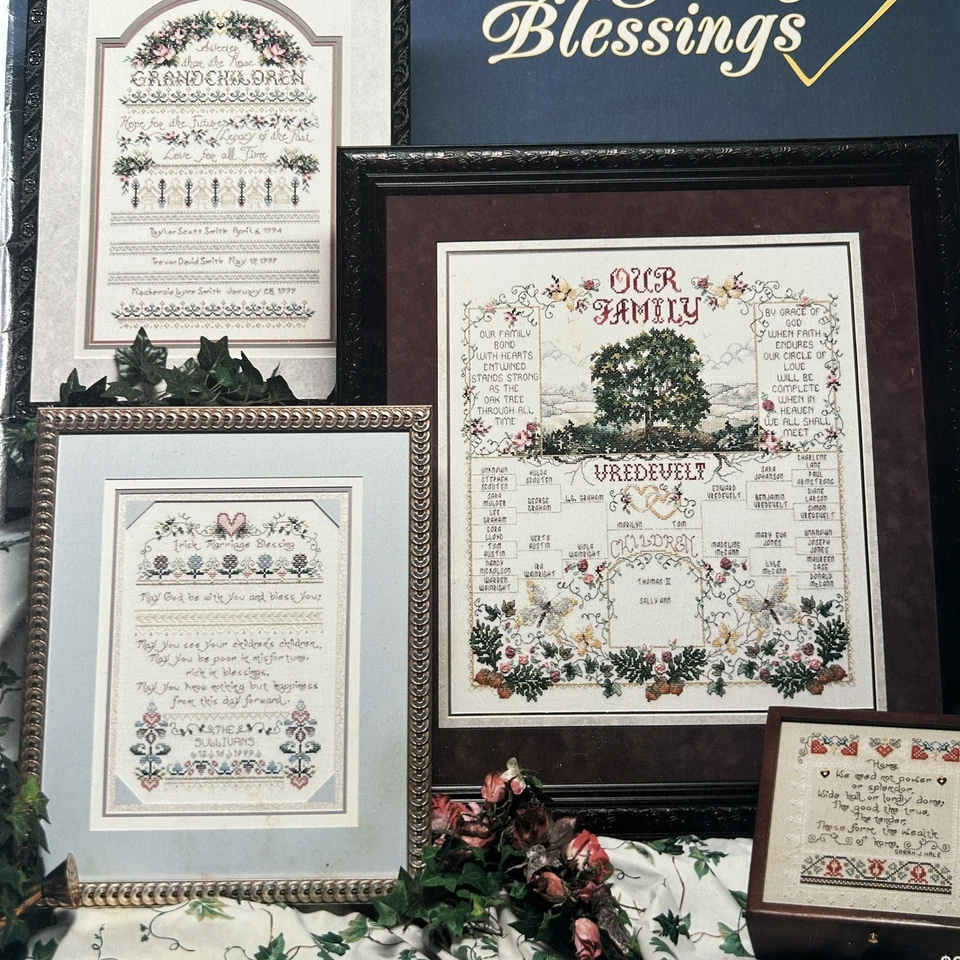 Stoney Creek Collection Cross Stich Pattern Leaflet Family Blessing Family Tree - Image 2 of 4