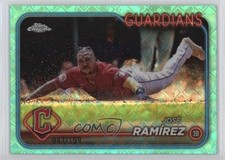 2024 Chrome Logofractor Edition Aqua Refractor Jose Ramirez José Ramírez v9t