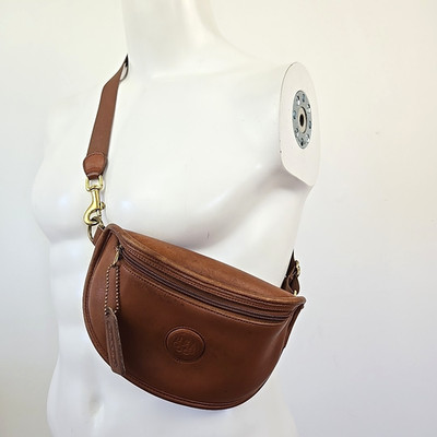 VTG Coach USA 1996 Olympics Brown Leather Fanny Pack Waist Pouch Sling Bag