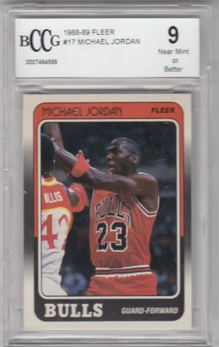 1988-89 Fleer #17 Michael Jordan BGS BCCG 9 ZT