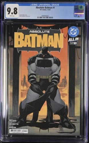 Absolute Batman #1 - CGC Graded 9.8 - First Print - Cover A - Nick Dragotta