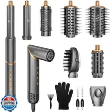 8 in 1 Hair Styler Set and Hair Dryer Brush, 110,000 RPM High-Spe