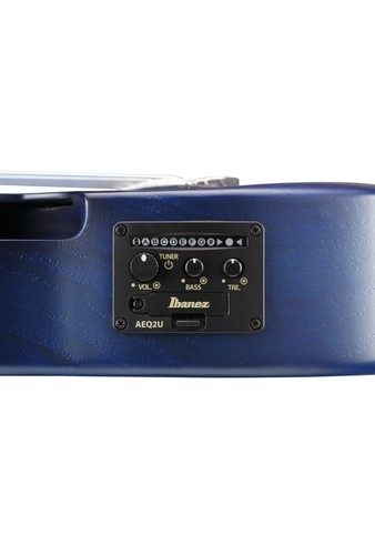 IBANEZ AUP10F-MNETBO PICCOLO GUITAR TRANSPARENT BLUE SUNBURST - Foto 7 di 11
