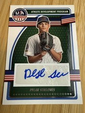 DYLAN STALLONES 2023 PANINI USA BASEBALL STARS & STRIPES BLUE INK AUTO VARIATION