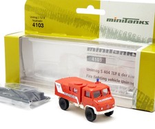 Herpa Roco Minitanks 4103 MB Mercedes Unimog S 404 TLF 8 Feuerwehr 1:87 H0