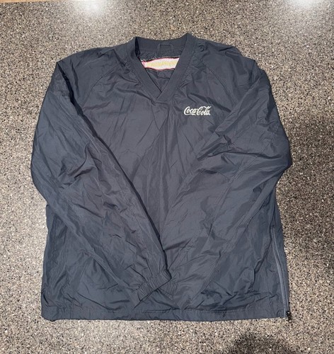 Vintage Coca-Cola Windbreaker Pullover Size Large, Check Photos For Measurement