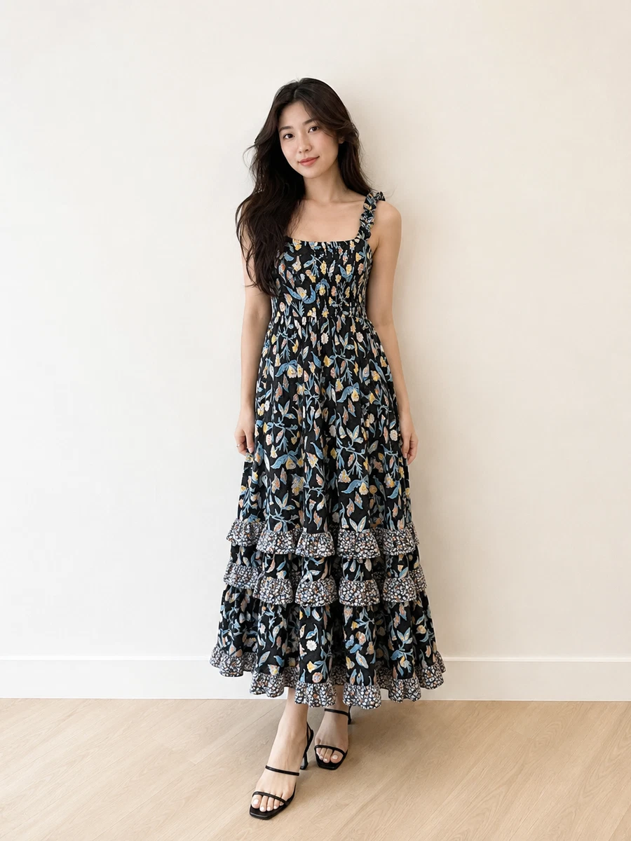 mesh embroidered dress A-Line Dusty Blue Floral Embroidered Tulle Cocktail Dress