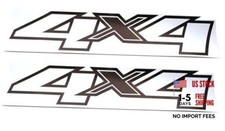 Set of 2Pcs 4x4 Stickers Car Decal Emblem Compatible with 2007-2013 White