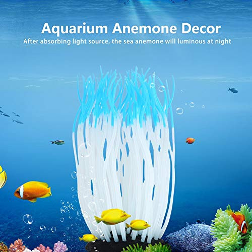 Aquarium Plastic Grass Artificial Green Lifelike Underwater Plants Luminous - Picture 3 of 8