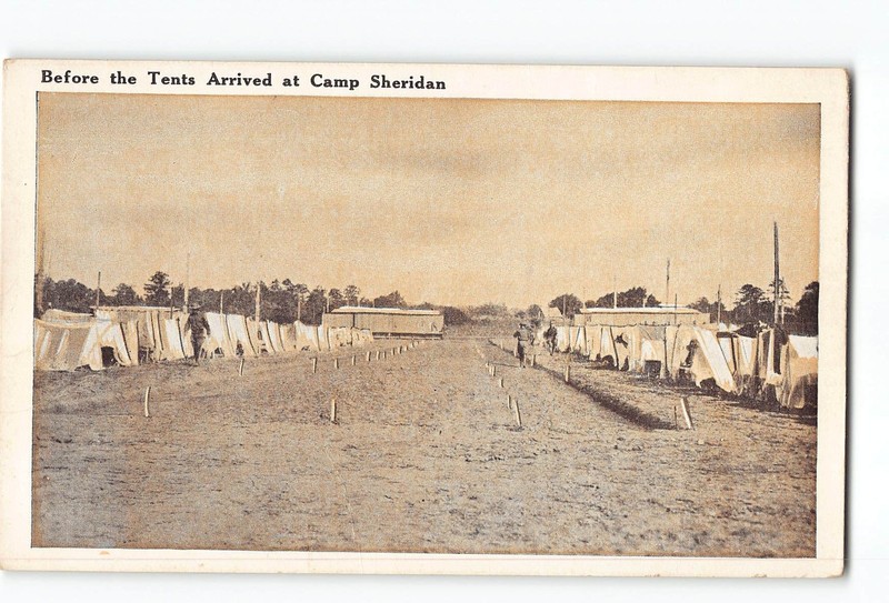 Camp Sheridan Montgomery Alabama AL Postcard 1915-1930 Before The Tents Arrived