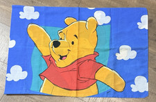 Vintage Disney Winnie the Pooh & Piglet Pillow Case, Double-Sided, Made in USA
