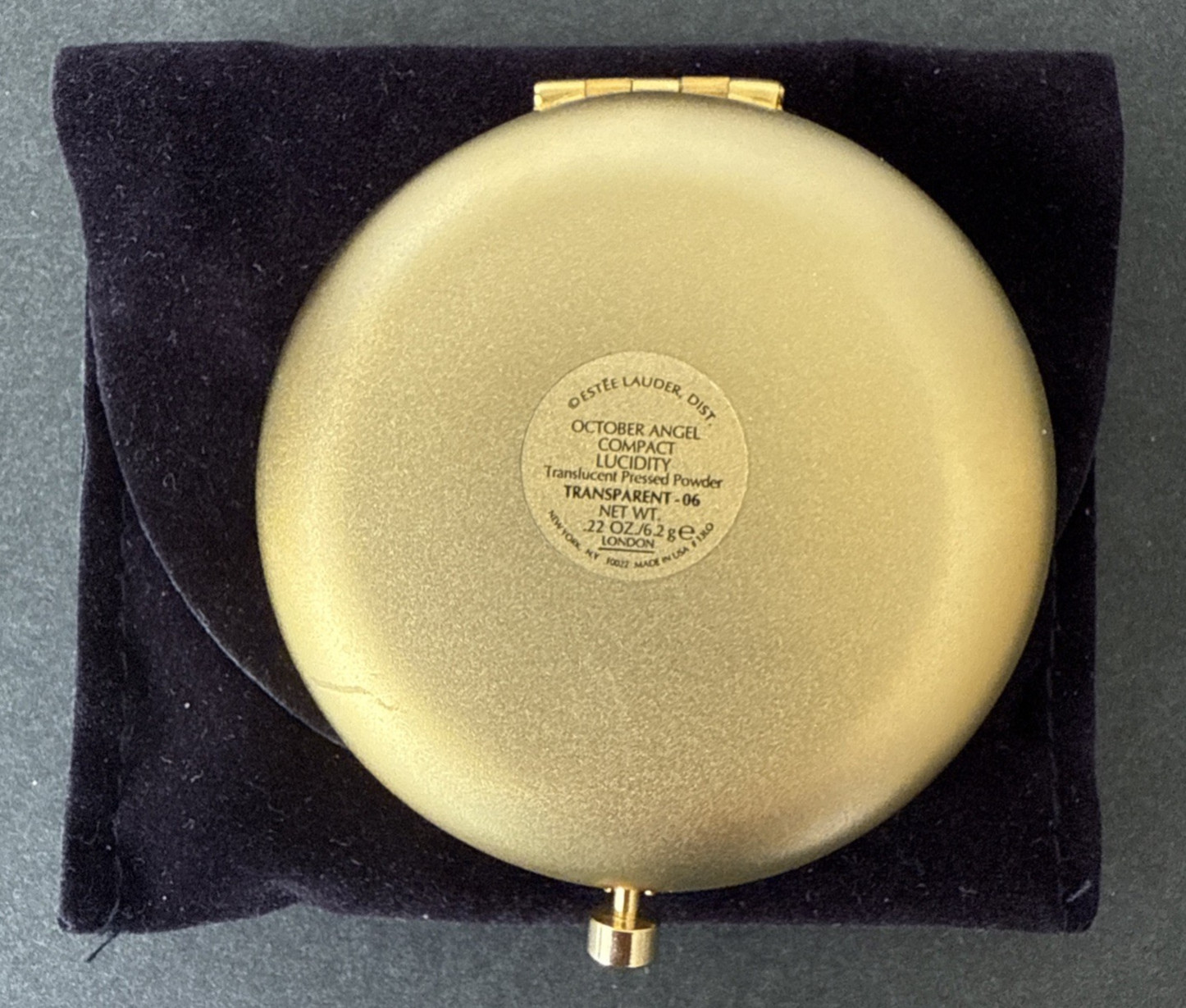 Estee Lauder Powder Compact  Angel of Compassion Barbiel October w/ Box & Card