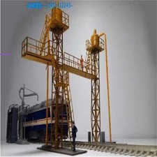 HO 1:87 DIY Chinese Building Model Diesel Locomotive Fueling Platform Scene