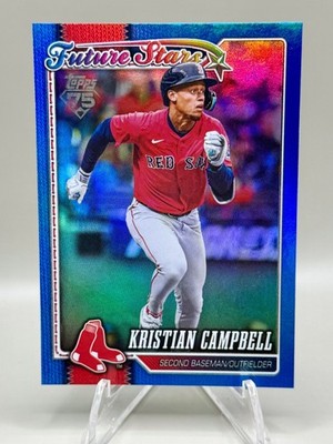 2026 Topps #125 Kristian Campbell Blue Rainbow Foil #/150