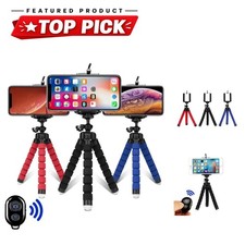 Mini Tripod for Phone Camera, Flexible Octopus Stand with Remote