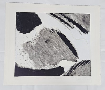 Shawn Dulaney ''Wind Rain & Clouds'' 1985 Signed Zinc Plate Etching Monoprint