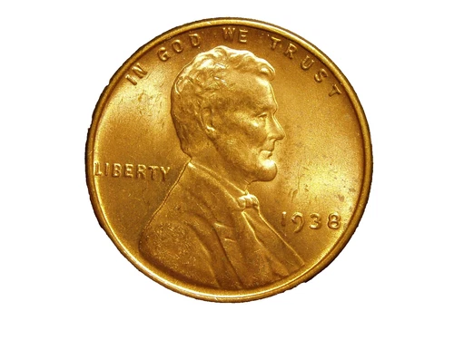 1938  UNC  LINCOLN  WHEAT  CENT #10