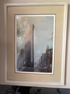 Alexander Shannnnnnna Signed Limited Edition SerioLithograph Flat Iron building