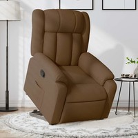 Relaxsessel Mit Aufstehhilfe Stoff Polster Sessel Fernsehsessel Braun