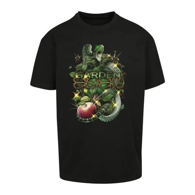 Mister Tee Garden of Eden Oversize T-Shirt Bible Snake Apple Paradise Black Men - Image 1 of 2