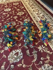 GE UL 3 Strings Of 50 C9 Faceted Bulbs Multicolor Christmas Lights