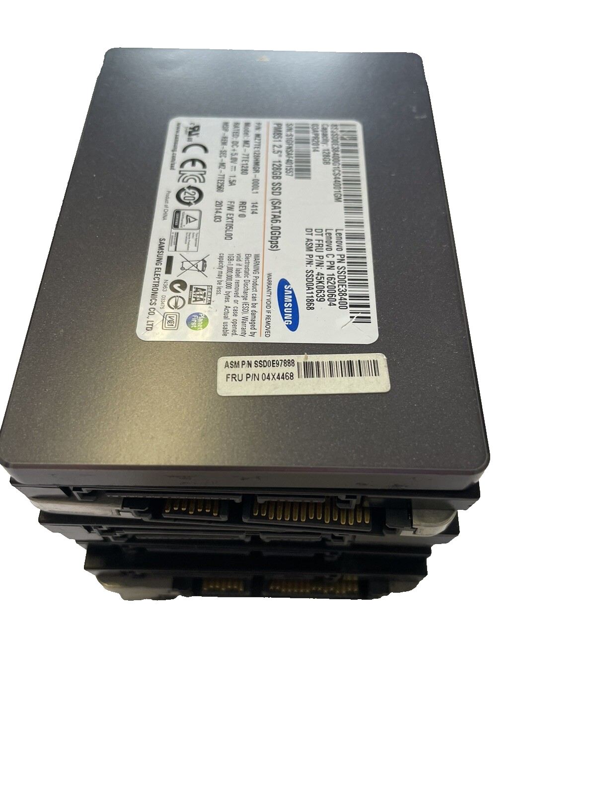 Lot of 10 128GB Laptop SSD Drives Mixed Brands 2.5