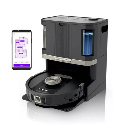#ad SHARK POWER DETECT 2IN1 ROBOT VACUUM AND MOP WITH NEVERTOUCH PRO BASE BLACK $395.66