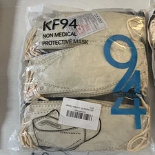 Korean Version KF94 Type Protective Disposable Face Masks 60Pcs Adult Mens Mask