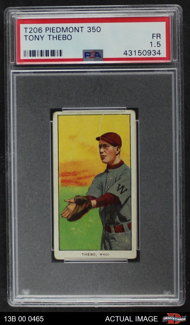 1909 T206 Tony Thebo Texas League - Waco PSA 1.5 - FAIR