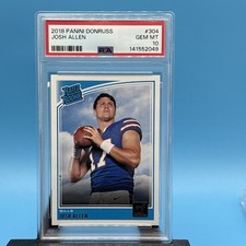 2018 Panini Donruss Josh Allen #304 Rated Rookie Buffalo Bills PSA 10 - TCCCX