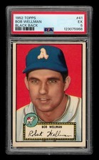 1952 Topps Set-Break # 41 Bob Wellman Black Back PSA 5 EX