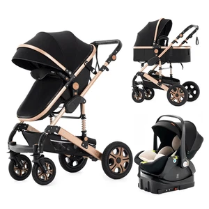 Infant Car Seat Combo Stroller Travel System for Newborn with Isofix Base,Baby C