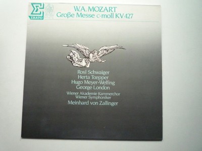 AA34 French ERATO LP / Mozart / Missa K.427 / Zarlini / Vienna SO / Schwaiger