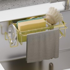 Sponge Holder Strong Suction Cup 4in1 Rustproof Sink Organizer Caddy