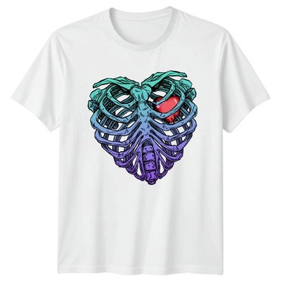 Gothic Ribcage Herz Bandage Pastell T-Shirt Pastell Goth Valentinstag Geschenk