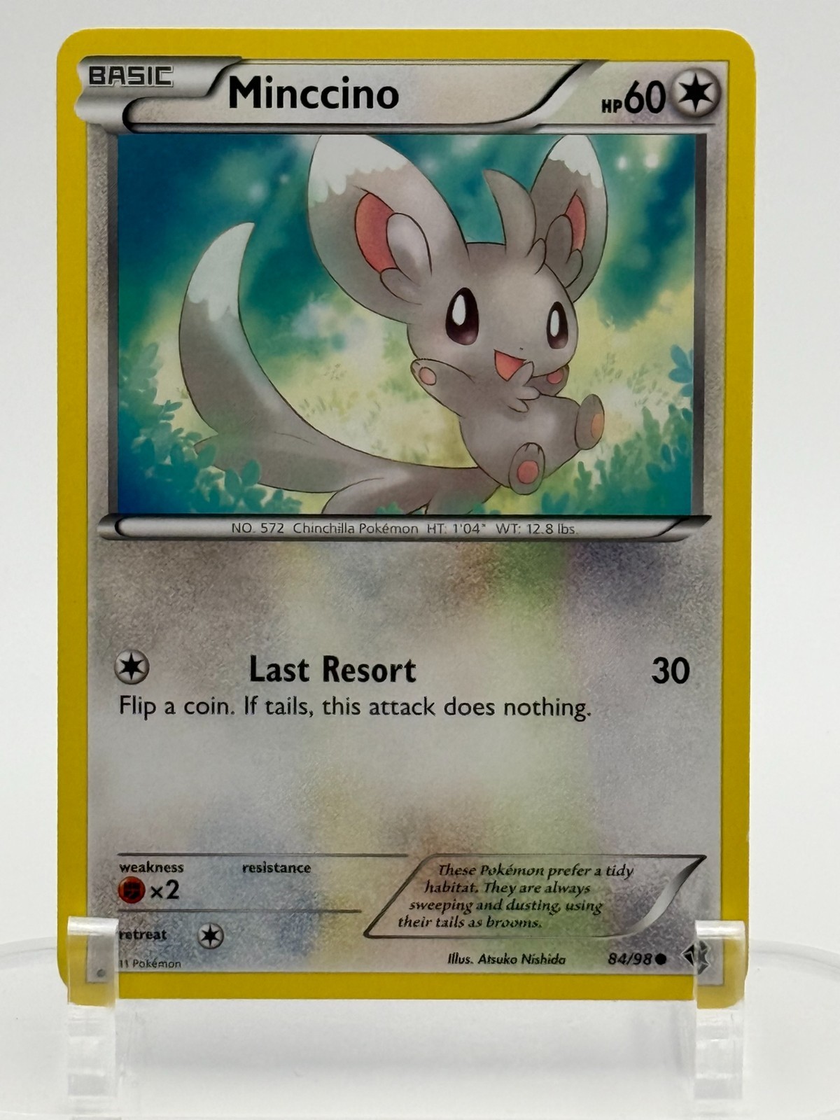 Minccino 84/98 Black & White Emerging Powers 2011 Non-Holo Pokemon LP