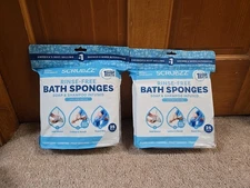 Scrubzz Rinse Free Bath Sponges 25 Pack for Effortless Showering Anywhere 2 Pack