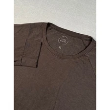 Cozy Earth Premium Long Sleeve Crew Neck Shirt Brown XL