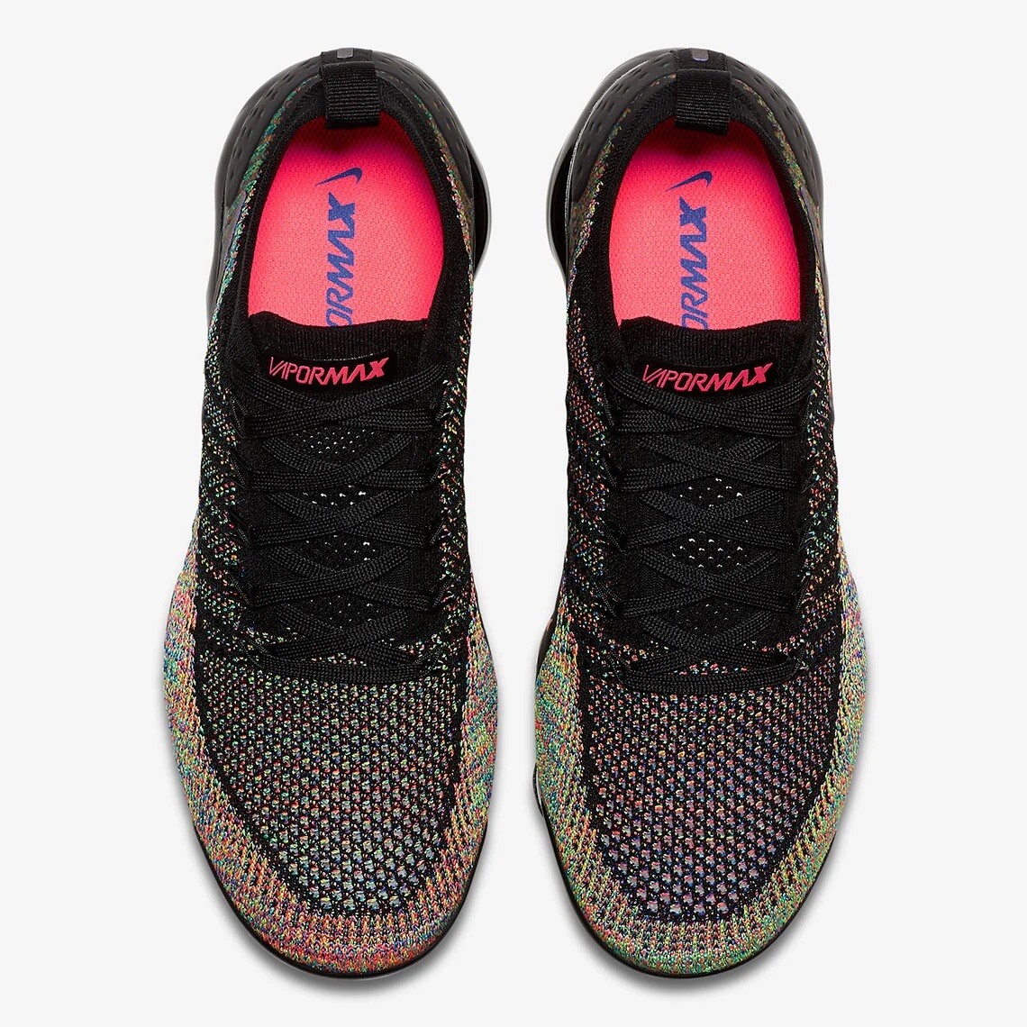 Size 11 - Nike Air VaporMax Flyknit 2 Black Multi-Color 2018
