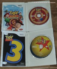 Wii Toy Story game LOT MANIA & 3 Bundle DISNEY Lot MOVIE, kids Complete _TESTED