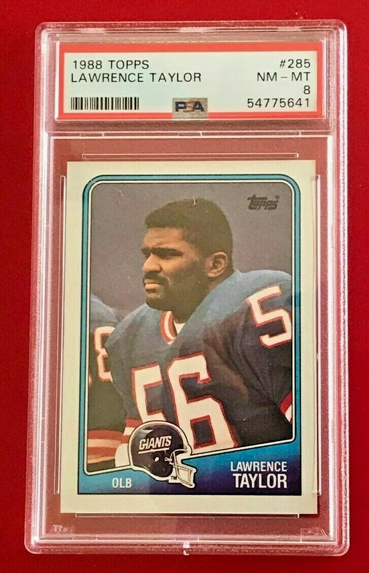 LAWRENCE TAYLOR 1988 Topps #285 PSA 8 Near Mint to Mint New York Giants