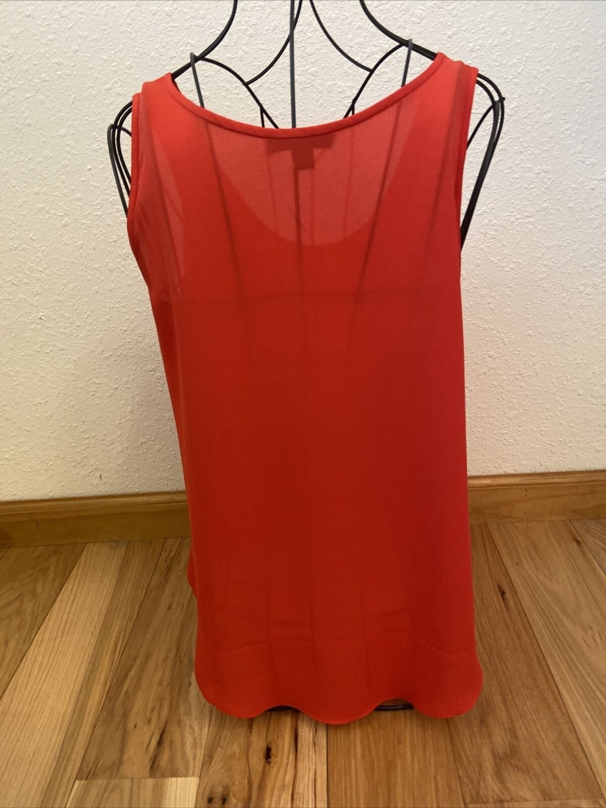 J. Crew loosefitting Orange Basic tank top size s… - image 3
