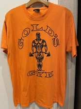 VTG Golds Gym T-shirt Orange Made In USA Men s Large