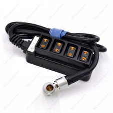 ARRI AMIRA/XT camera 12v 2pin power to 4D-tap Camera power DTAP fourway splitter